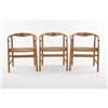 Image 1 : Hans J. Wegner - Group of 4 armchairs
