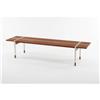 Image 1 : Mid Century Modern - Teak and aluminum bench