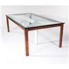 Image 1 : Roy McMakin - Glass top dining table