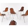 Image 1 : Charlotte Perriand - Group of 6 stacking chai