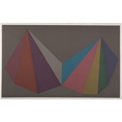 Sol Lewit - "Two Pyramids - Four Colors" (fro