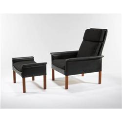 Danish Modern - Chair and ottoman
