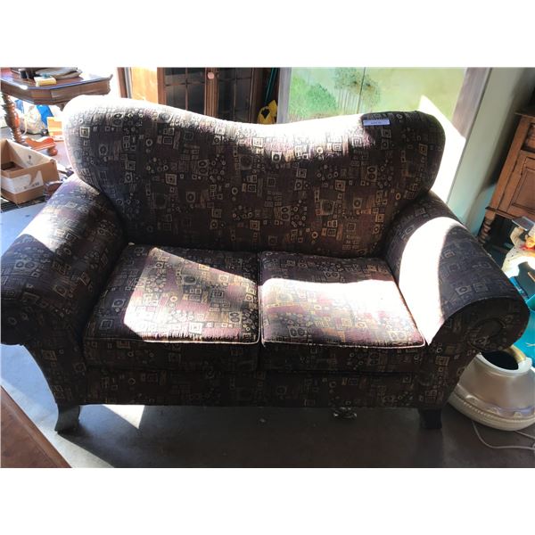 Upholstered love seat