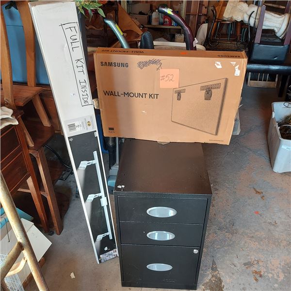 track lighting kit (Dimensions), Samsung tv wall mount kit, 3 drawer black filing cabinet