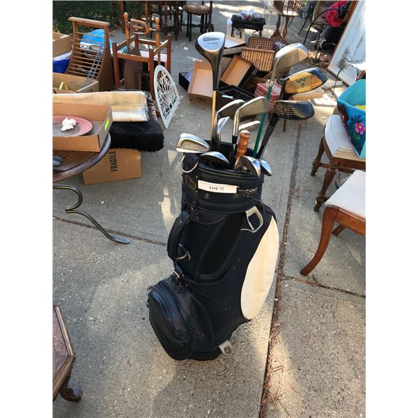 Wilson & Dynemax golf clubs with good quality golf bag