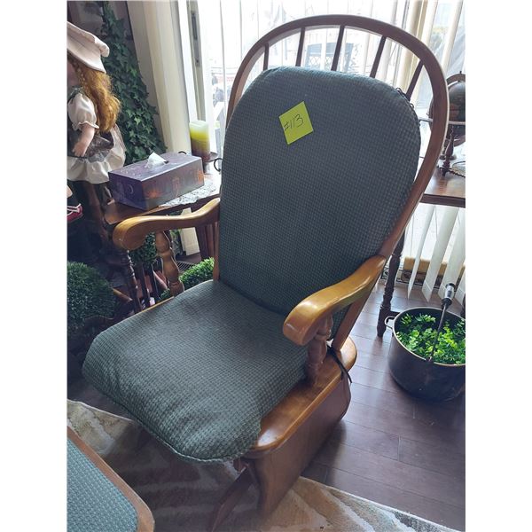 Glider rocker and footstool