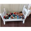 Image 1 : Asst TY toy collection, white toy bed frame