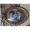 Image 1 : Antique bubble glass framed portrait