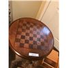 Image 2 : Chess table, wood and petit point tray, wood letter holder
