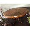Image 5 : Ornate oval burr walnut  table