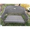 Image 2 : Outdoor wicker loveseat (34" W, 28" D, 35" H). Grow lights