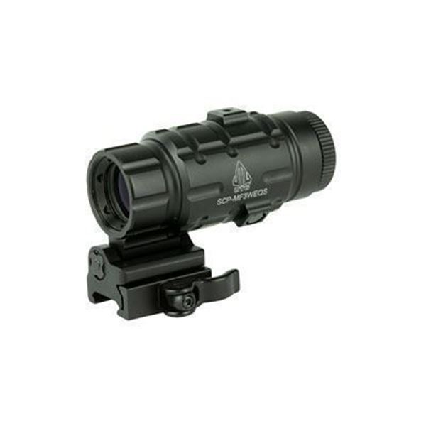 UTG 3X MAGNIFIER W/FTS QD MNT