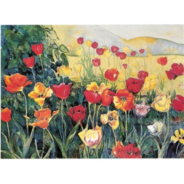 Perla Fox- Original Serigraph "Tulips"