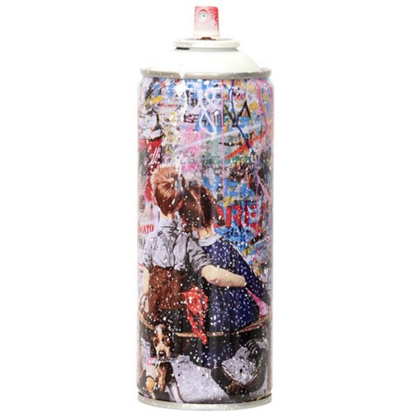 Mr. Brainwash- SPRAY CAN "WORK WELL TOGETHER, 2020"