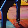 Image 2 : Ferjo, "Santorini at Dusk" Limited Edition on Gallery Wrapped Canvas, Numbered and Signed with Lette