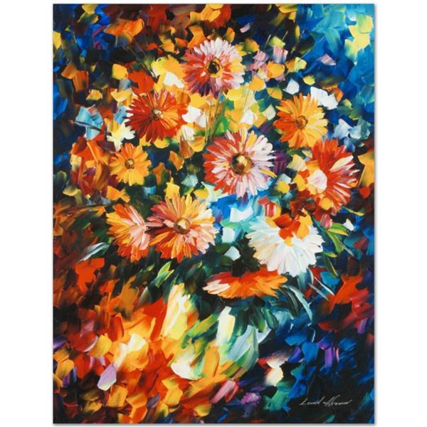 Leonid Afremov (1955-2019) "Magic Bouquet" Limited Edition Giclee on Canvas, Numbered and Signed. Th