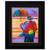 Image 1 : Peter Max- Original Mixed Media "Umbrella Man"