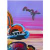 Image 3 : Peter Max- Original Mixed Media "Umbrella Man"