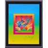 Image 2 : Peter Max- Original Lithograph "Cosmic Flyer on Blends"