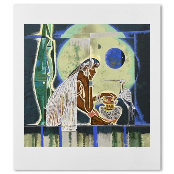 Lu Hong, "Muse" Limited Edition Serigraph, Numbered and Hand Signed with Letter of Authenticity