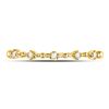 Image 2 : Round Diamond Bead Dot Stackable Ring 1/20 Cttw 10KT Yellow Gold