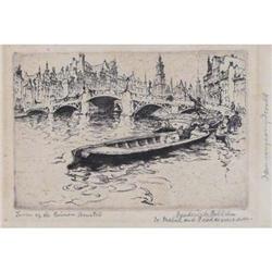 Fredrich G. Robbins, Etching