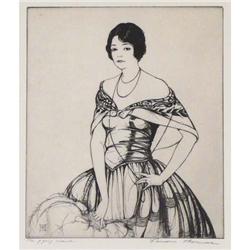 Mrs. Vernon Thomas, Etching