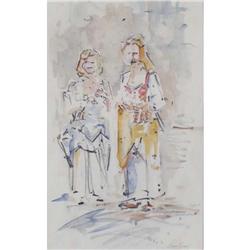 Fray, Watercolor/Graphite