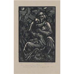 Edgar Britton, Linocut