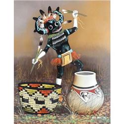 Guy Nez Jr., Oil on Board