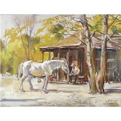 George Cherepov, Oil on Board