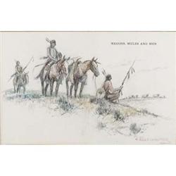 Nick Eggenhofer, Watercolor/Pencil