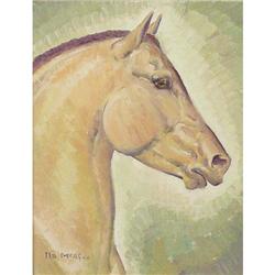 Ila Mae McAfee, Oil on Board