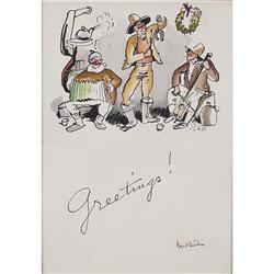 Walt Kuhn, Watercolor/Litho