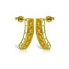 Image 1 : Genuine 4.5 ctw Citrine Earrings 14KT Yellow Gold - REF-38F5Z