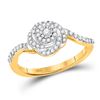 Image 1 : Round Diamond Swirl Fashion Ring 1/3 Cttw 14KT Yellow Gold