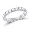 Image 1 : Round Diamond Classic Eternity Ring 2-1/3 Cttw 14KT White Gold