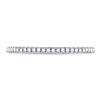 Image 2 : Round Diamond Single Row Stackable Band Ring 1/8 Cttw 10KT White Gold