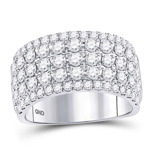 Round Diamond Band Ring 2 Cttw 10KT White Gold