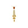 Image 1 : Genuine 7.5 ctw Citrine Necklace 14KT Yellow Gold - REF-32T8A