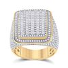 Image 1 : Baguette Diamond Square Ring 2-1/2 Cttw 14KT Yellow Gold