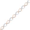 Image 1 : Round Diamond Fashion Bracelet 1/4 Cttw 10KT Two-tone Gold