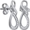 Round Diamond Fashion Earrings 1/6 Cttw 10KT White Gold