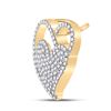 Image 2 : Round Diamond Heart Pendant 3/8 Cttw 10KT Yellow Gold