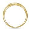 Image 2 : Round Diamond Wedding Band Ring 1/8 Cttw 10KT Yellow Gold