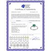Image 2 : Genuine 1.03 ctw Emerald & Diamond Ring 14KT White Gold - REF-37N6R