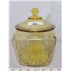 Image 1 : Cookie jar, amber Madrid pattern
