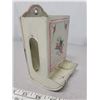 Image 2 : Match box - white with flower pattern, good condition