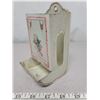 Image 3 : Match box - white with flower pattern, good condition
