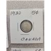 Image 3 : Canada small 5¢ 1920, 19, 18, 12, 11, 07 silver